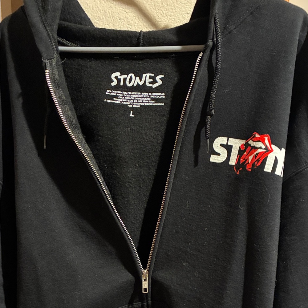 The Rolling Stones Black Hoodie Jacket
